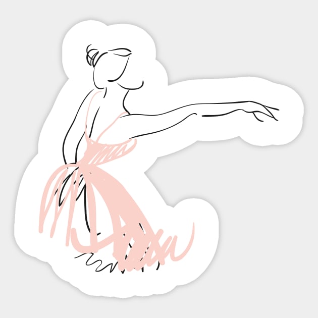 Ballet Beauty Sticker by GeneralDesignStudio